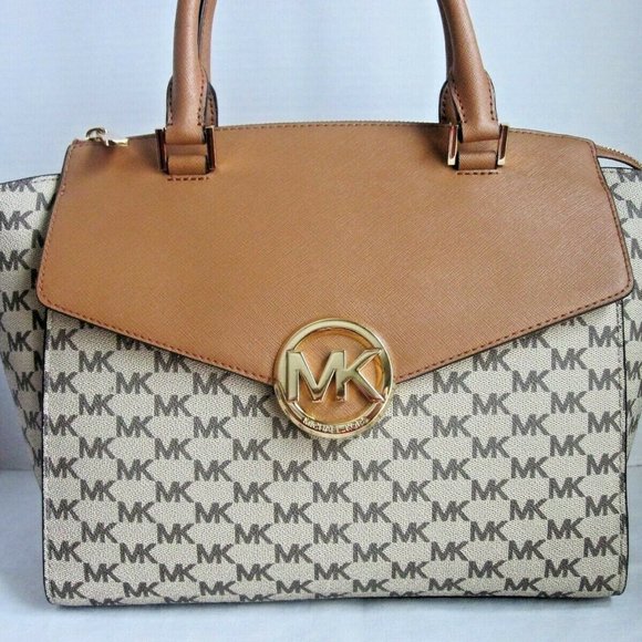 Michael Kors Signature Saffiano Leather Satchel - Picture 2 of 7